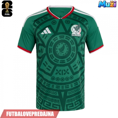 Lacne Muži Futbalové dres Mexiko MS 2026 Krátky Rukáv - Domáci